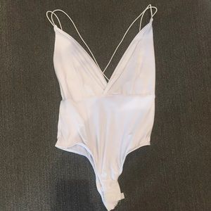 Missguided Strappy V-neck bodysuit